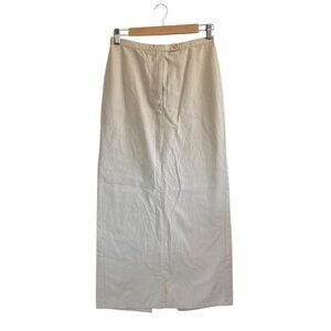 FACONNABLE MAXI SKIRT CARGO TAN CREAM WOMENS SIZE 4
